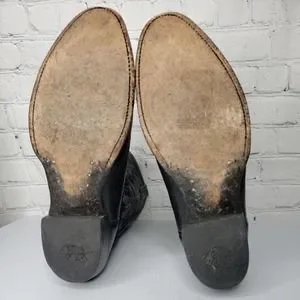 Lucchese | Shoes | Mens Lucchese Black Calf Leather Western  display picture 3